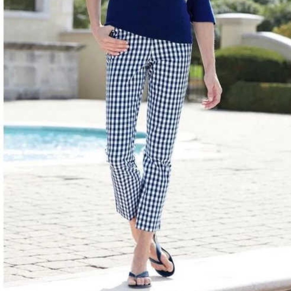 Talbots Gingham Capri Pants